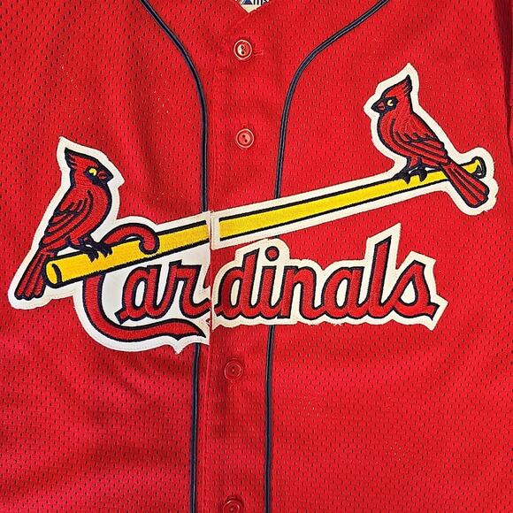 VTG MAJESTIC ST. LOUIS CARDINALS #25 MCGWIRE 1998 HOME RUN CHAMP JERSEY XXL USA - Picture 4 of 12